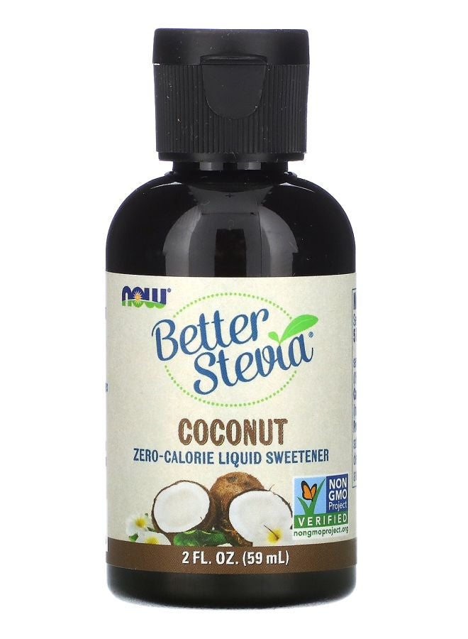 now Better Stevia Zero-Calorie Liquid Sweetener Coconut 2 fl oz (59 ml)