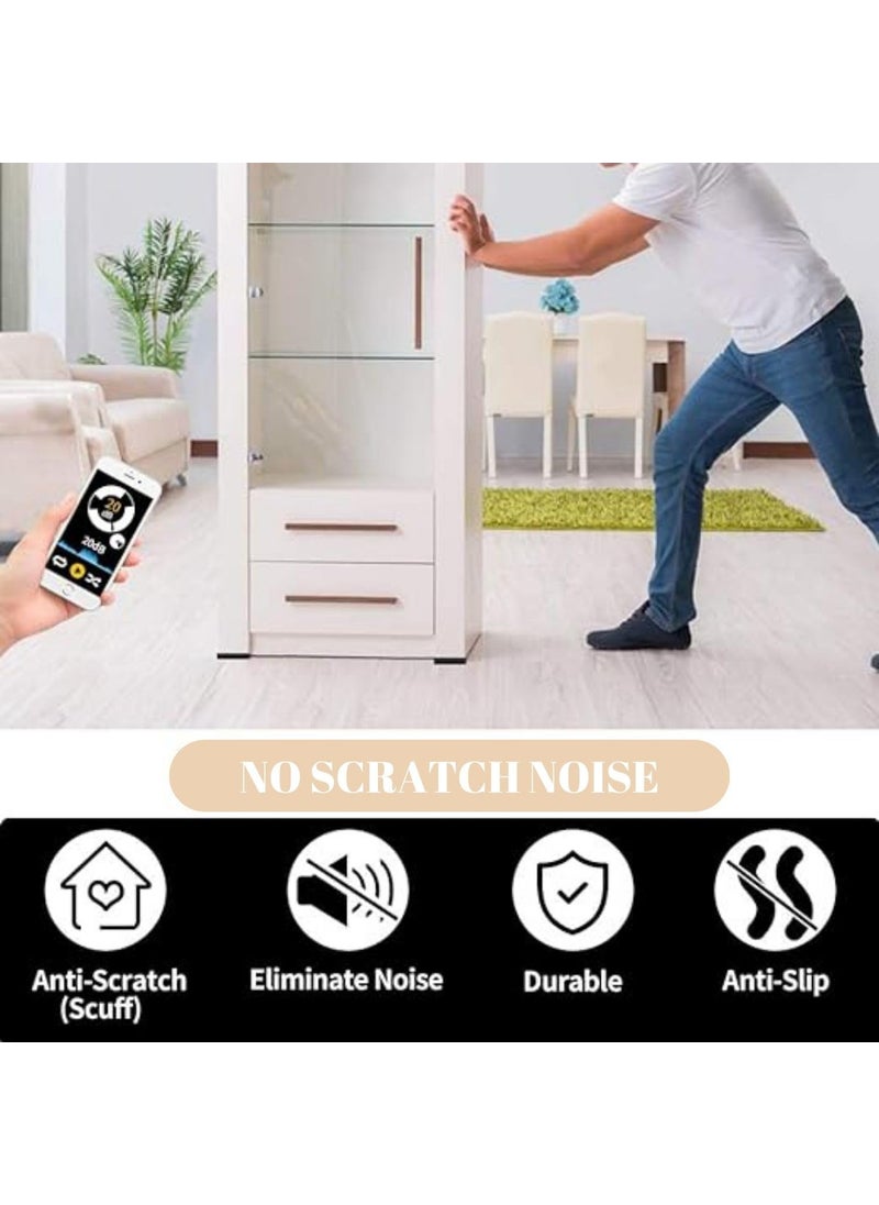 Arnica ARNICA 1 pcs Furniture Pads for Floor Protection Self-Adhesive Chair Leg Pads Square Felt Pads Floor Protectors Noise-Reducing Furniture Grippers for Hardwood Floors, Tile, Marble (1)  - Image 5