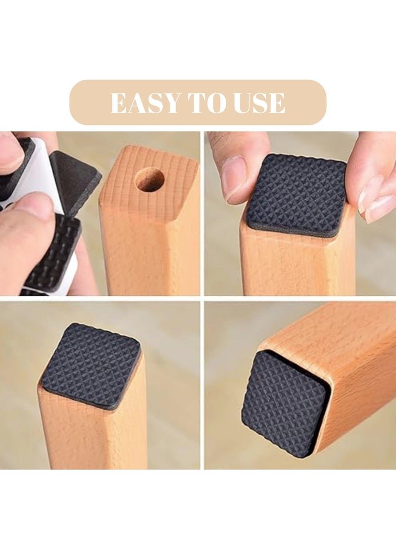 Arnica ARNICA 1 pcs Furniture Pads for Floor Protection Self-Adhesive Chair Leg Pads Square Felt Pads Floor Protectors Noise-Reducing Furniture Grippers for Hardwood Floors, Tile, Marble (1)  - Image 4