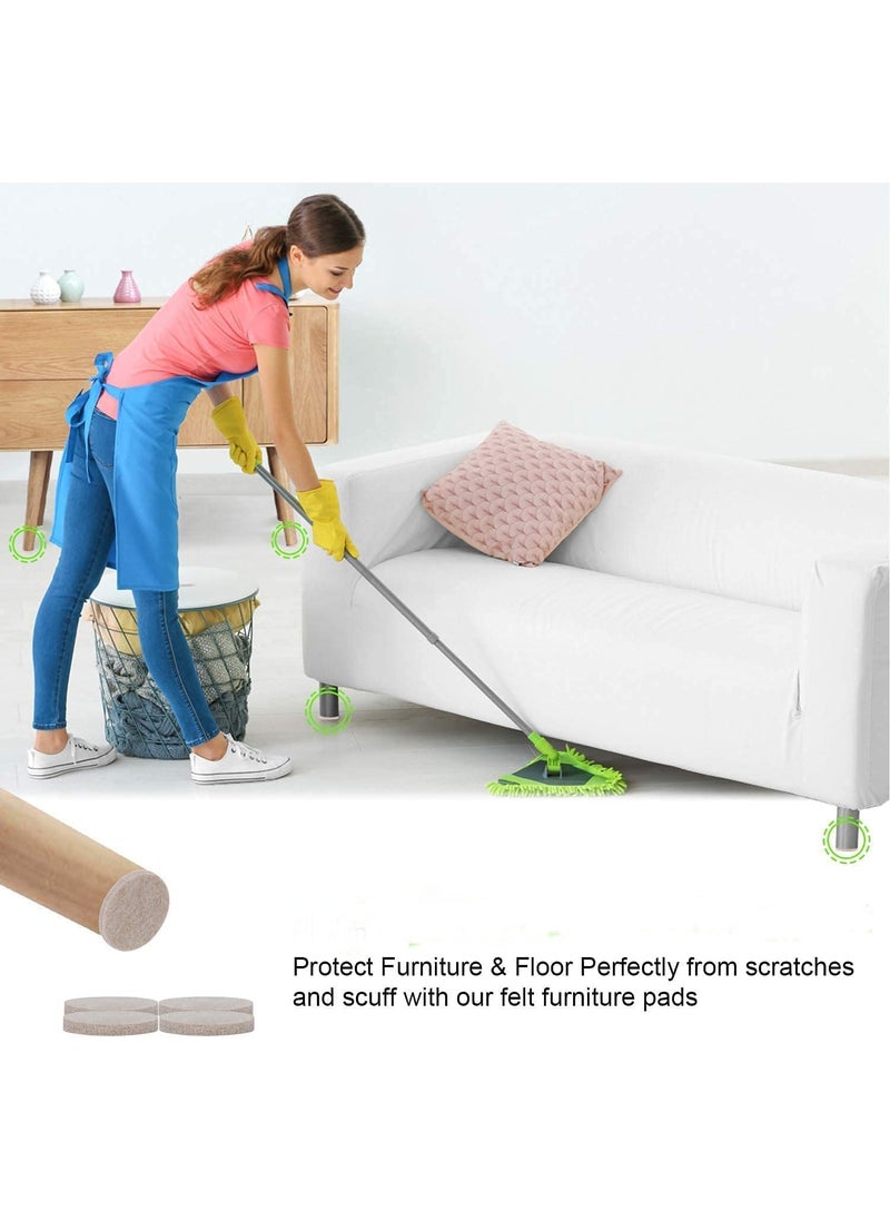 Arnica ARNICA 1 pcs Furniture Pads for Floor Protection Self-Adhesive Chair Leg Pads Square Felt Pads Floor Protectors Noise-Reducing Furniture Grippers for Hardwood Floors, Tile, Marble (1)  - Image 2