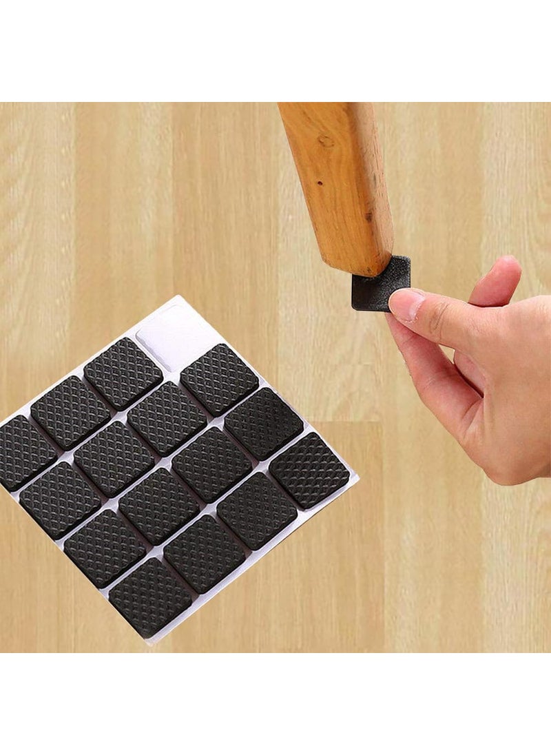 Arnica ARNICA 1 pcs Furniture Pads for Floor Protection Self-Adhesive Chair Leg Pads Square Felt Pads Floor Protectors Noise-Reducing Furniture Grippers for Hardwood Floors, Tile, Marble (1)  - Image 1