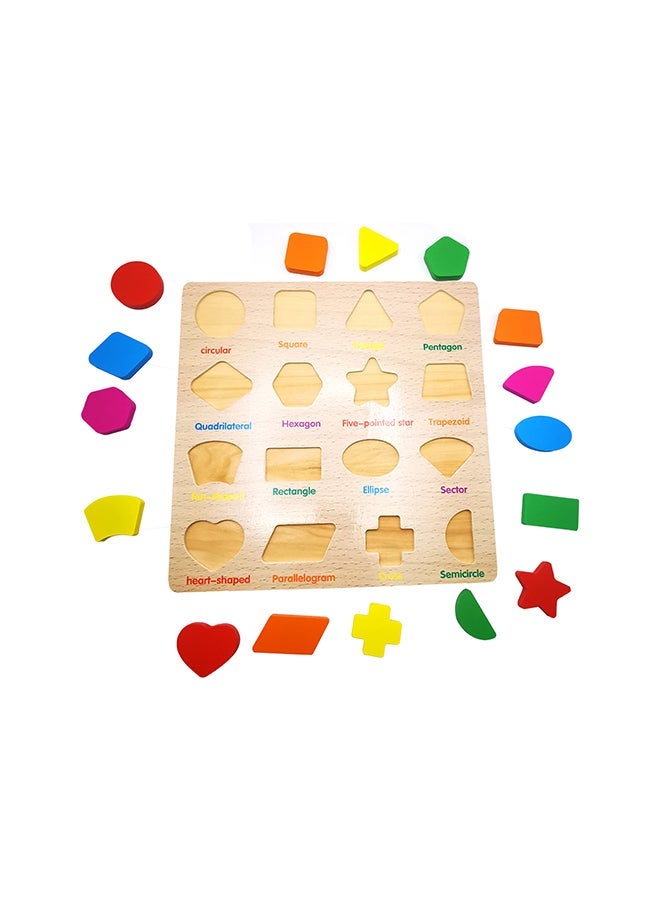 NIBEMINENT Wooden Geometric Education Learning Tool - Image 2