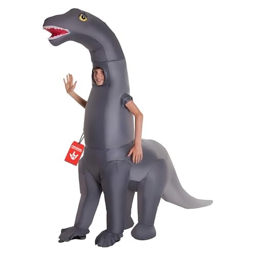 Morph Inflatable Dinosaur Costume for Kids, Blow Up Diplodocus Costume, Fun Dress Up for Parties and Events - Image 1