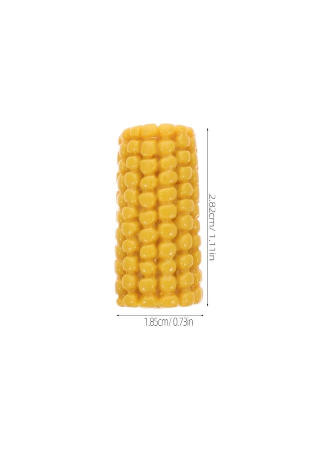 Yardwe Simulated Corn Cob Accessories - 20 Pcs Resin Fake Corn for DIY Phone Cases Crafts Micro Landscape Festival Decorations, Yellow, 1.11 X 0.72 X 0.45 Inch - Image 3