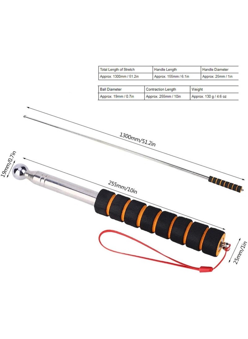 GGOOT Hand Operated Tools  Shockproof Empty Drum Hammer with Sponge Handle, Portable Tile Inspection Tool, 130cmHome Inspection Hammer, Hand Operated Hardware Tool  - Image 5