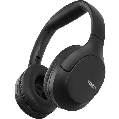 TOZO HA1 Bluetooth 5.4 Over Ear Headphones, 70H Playtime with Mic, Foldable Wireless Headset, Deep Bass Stereo Sound Customizable 32 EQ Music Mode Via Button & App for Travel and Home, Upgraded - Image 1