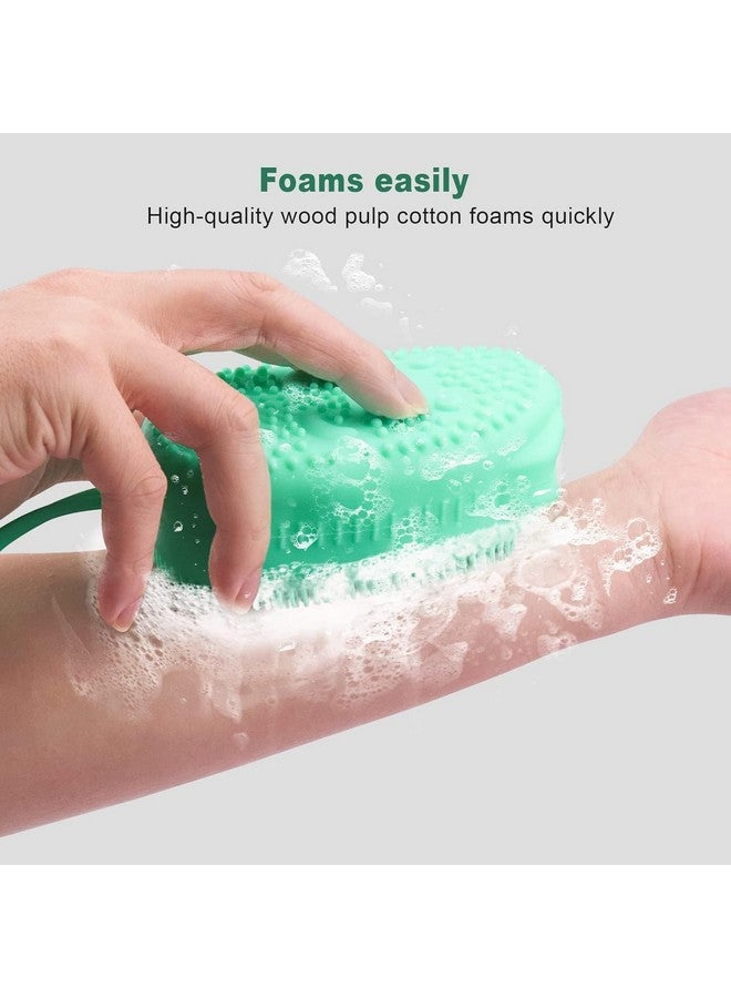 FICTIOUS Silicone Soap Cover & scruber Silicone Shower Brush Body Bath Brush Scrubber with Added soap, Massage Bath Brush, Shower Loofah Brush to Deep Cleaning Skin Multi Color - Image 3