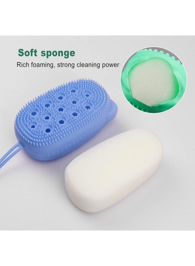 FICTIOUS Silicone Soap Cover & scruber Silicone Shower Brush Body Bath Brush Scrubber with Added soap, Massage Bath Brush, Shower Loofah Brush to Deep Cleaning Skin Multi Color - Image 5