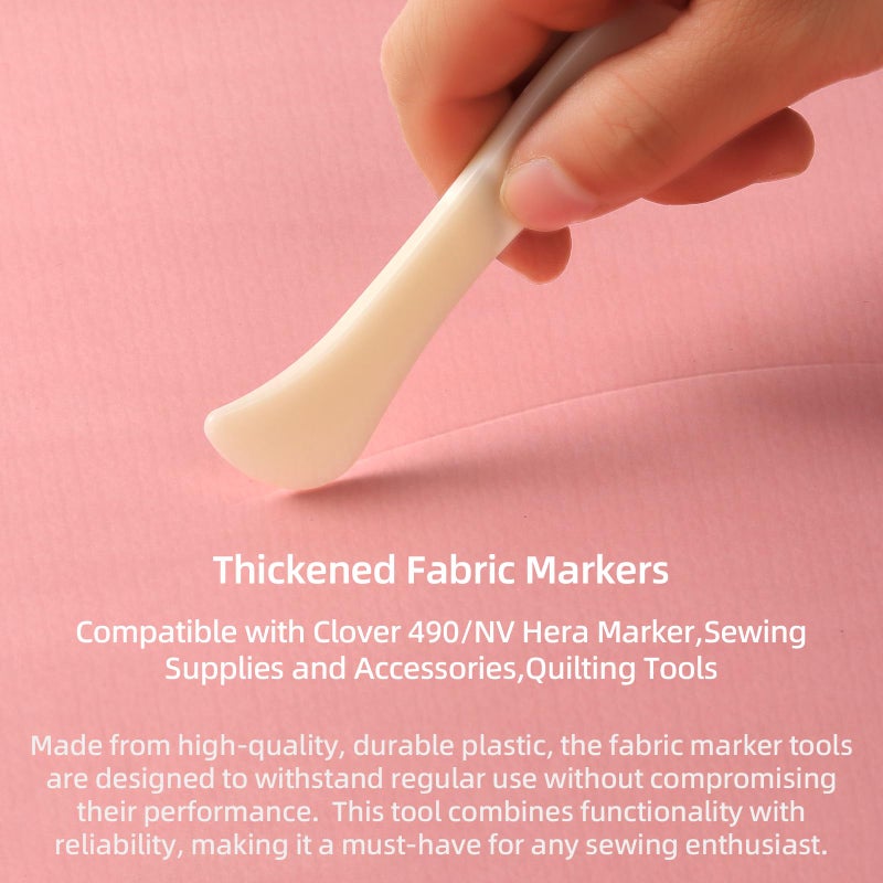 Calvana (2-Pack) Calvana Sewing Seam Marker, Fabric Markers for Quilting, Compatible with Clover 490/NV Hera Marker, for Traditional Sewing Patterning - Image 2