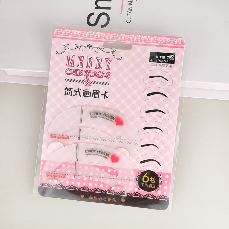 Manufacturer Supplies Korean Eyebrow Card Eyebrow Board for Women, Novice Eyebrow Card, Eyebrow Stamp Card, Beauty Eyebrow Drawing and Eyebrow Tracing Device - Image 1