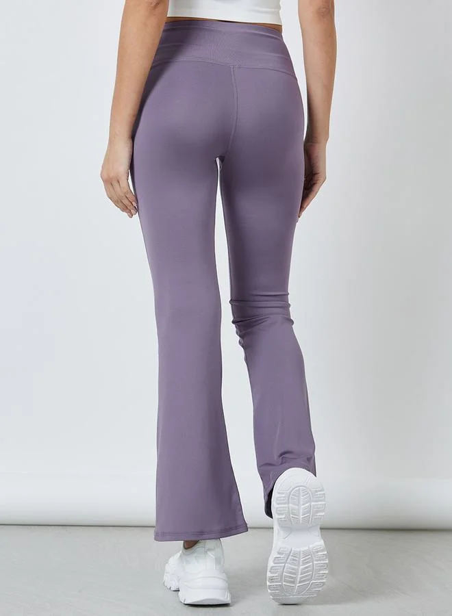 Styli Active Stitch Detail Extra Flared Leggings