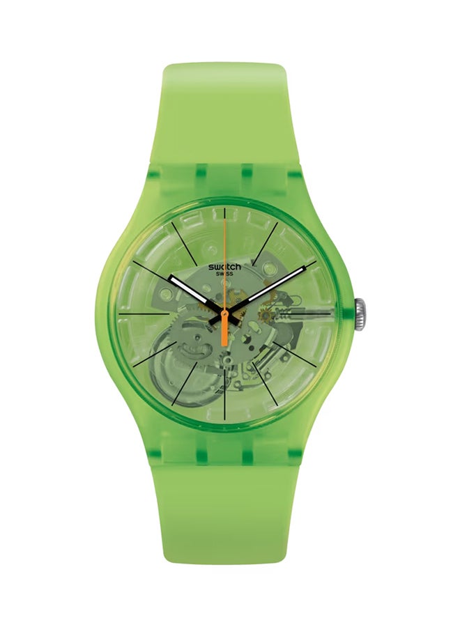 Swatch ساعة يونيكس بلاستيكية كوارتز كيوي فايبز - Image 1