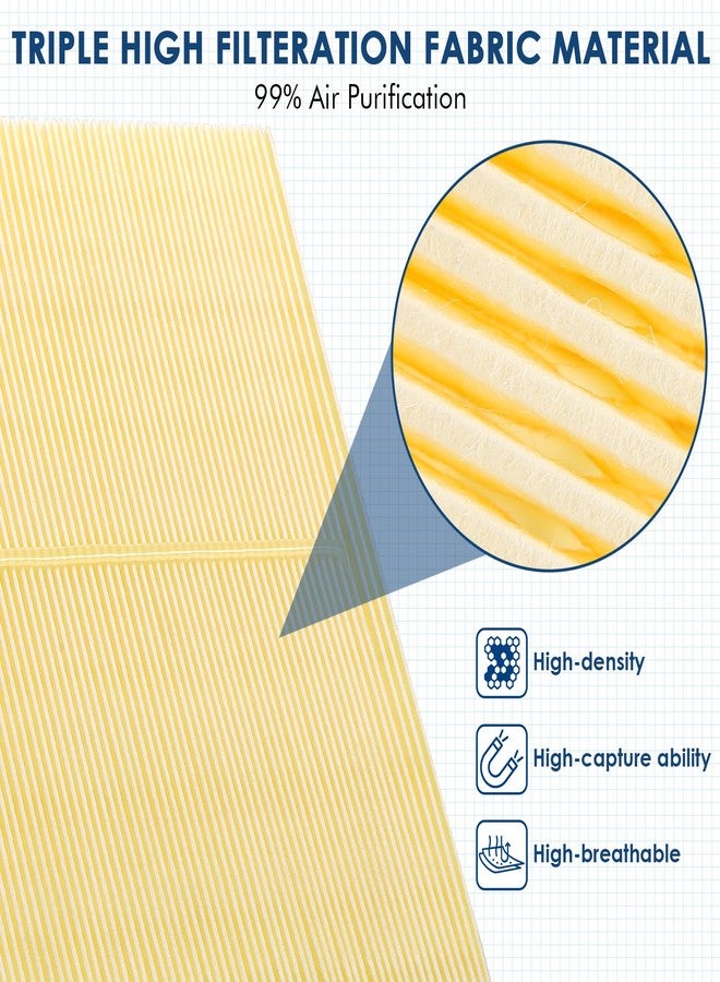 KURIMUP CA10755 Replacement Engine Air Filter, Efficient Filtration Offers 99% Air Purification, Fit for Toyota Avalon/Camry/Highlander/Sienna (2011-2020),Lexus, Grand Cherokee, Dodge Durango. - Image 2