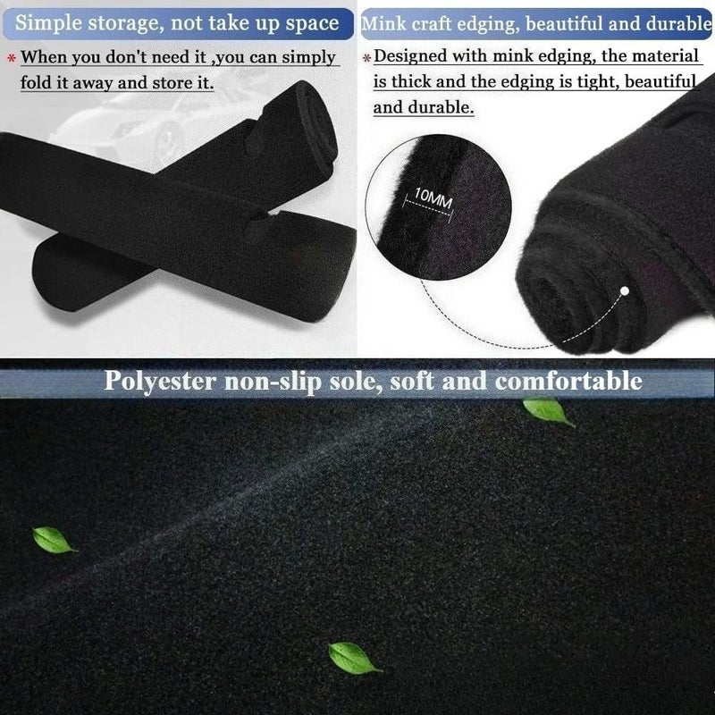 Dashboard Cover For Toyota Vios Car Interior Pad Anti Slip Mat Left Hand Drive Black Seamless Fit Sleek Vehicle Accessory Scratch Resistant Easy Clean Daily Commute - Image 5