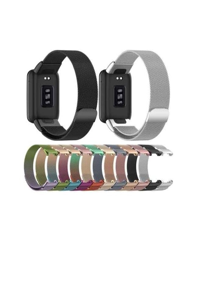 Generic - Strap-it Xiaomi Smart Band 7 Pro Milanese Strap (Space Grey) - Image 1