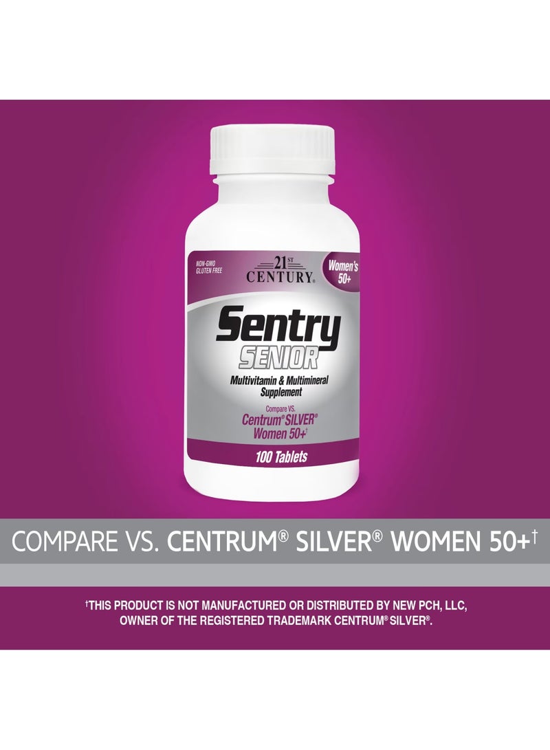 21st Century Multivitamin For Women 50+& Multimineral - 100 Tablets - Image 3
