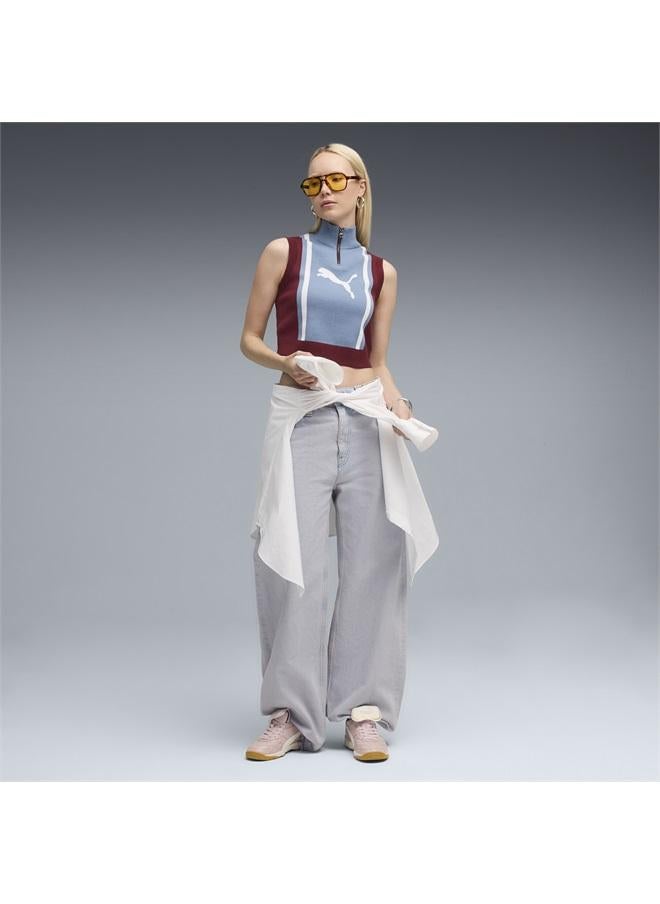 PUMA FUTURE.PUMA.ARCHIVE Half-Zip Knitted Tank Women - Image 3