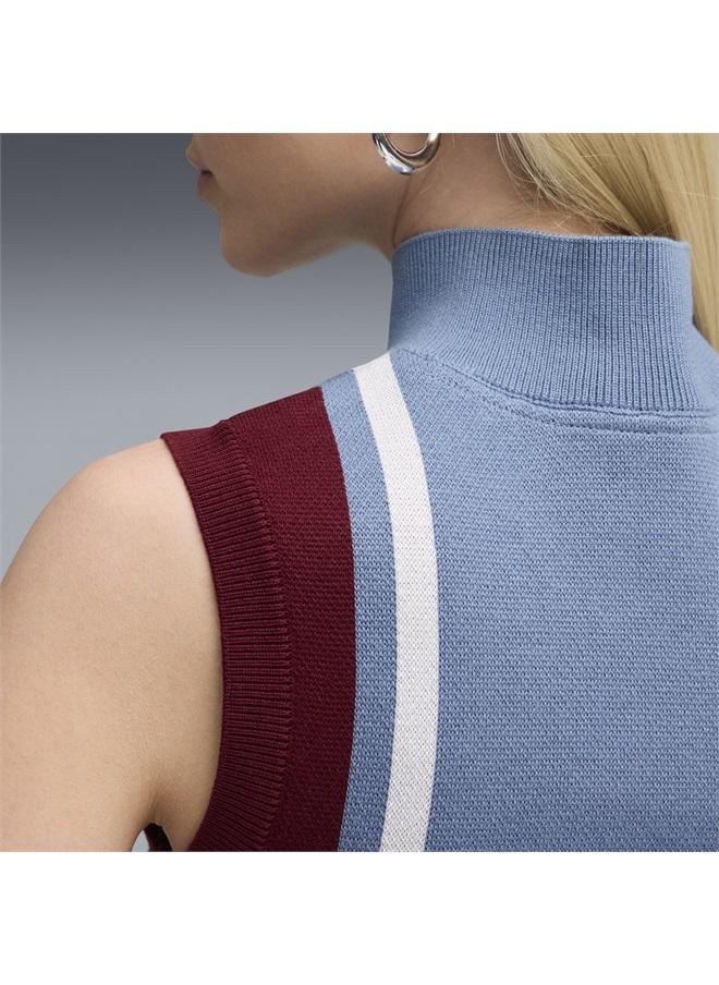 PUMA FUTURE.PUMA.ARCHIVE Half-Zip Knitted Tank Women - Image 5