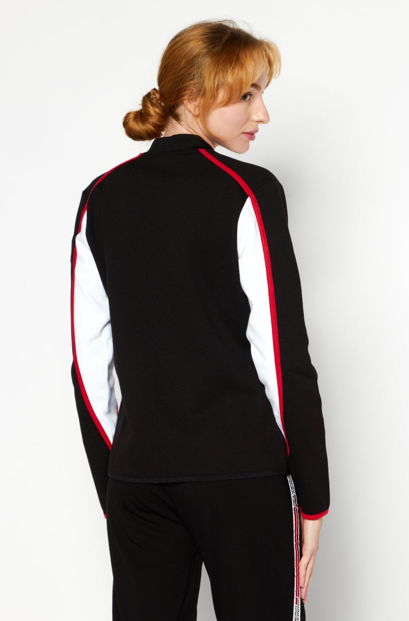 Scuderia Ferrari Women Sportswear Fit Long Sleeve Outdoor Sweatshirts, White Combo  - Image 3