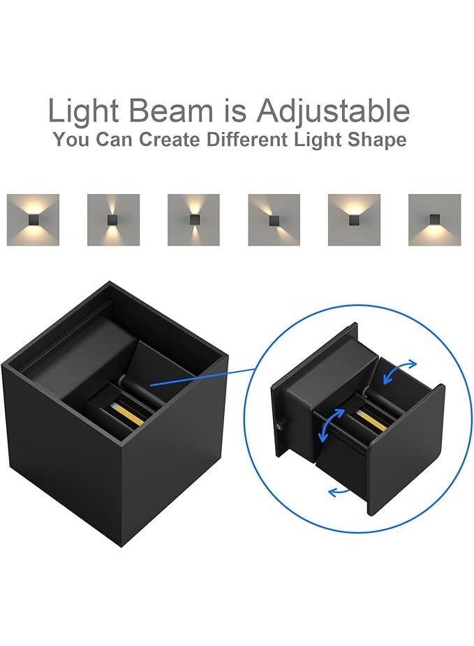 AFN Modern LED Wall Light Up Down Wall Lamp Indoor Outdoor Wall Mounted Light Fixture Waterproof Decorative Wall Sconce for Bedroom Living Room Hallway Balcony Corridor Home Lighting - Image 2