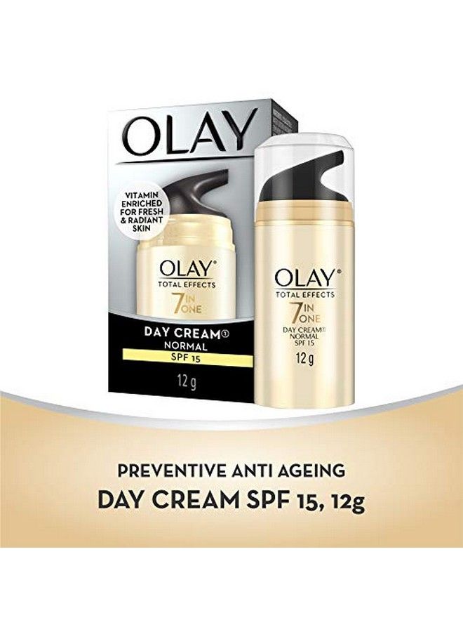Olay كريم النهار توتال إيفيكتس ميني; مع فيتامين B5 نياسيناميد شاي أخضر SPF 15; مناسب للبشرة العادية والجافة والدهنية والمختلطة; 12 جرام - Image 4