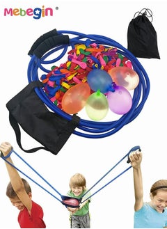 MEBEGIN 3-Person Water Balloon Slingshot Launcher, Durable Sturdy Water Balloon Catapult, Giant Backyard Slingshot, Big Slingshot Catapult Toy, Heavey Duty Launcher, Fun Water Polo Game, for Outdoor Games, Summer Party and Family Activities  - Image 2