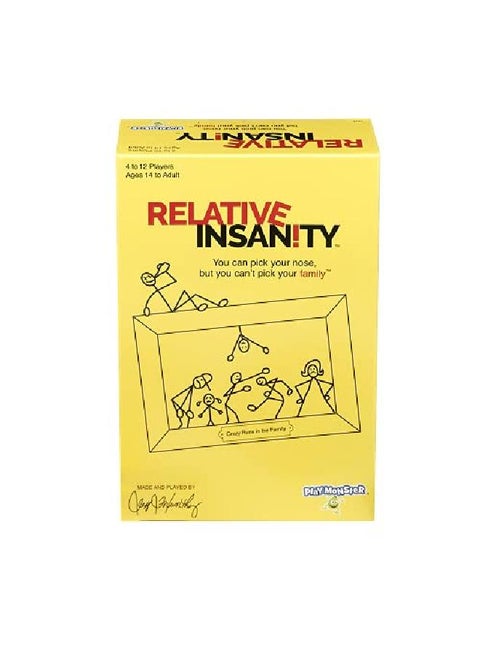 Relative Insanity Hilarious Party Game From Comedian Jeff Foxworthy Ages 14+ 4+ Players
