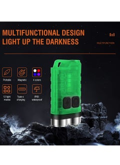 Generic Mini Flashlight, LED Keychain Flashlight, Pocket Light with 5-Level Brightness 4-Color Light Source for Camping, Hiking, Emergency Use  - Image 5