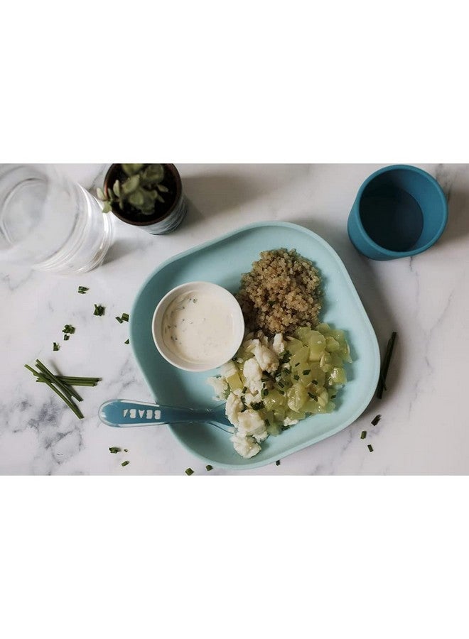 بيابا بيبا - طبق شفط رضاعة من السيليكون - للأطفال والرضع - فطام الأطفال - أساسيات وقت الوجبات - أزرق فاتح - Image 5