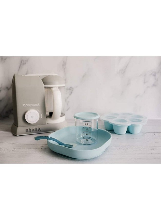 بيابا بيبا - طبق شفط رضاعة من السيليكون - للأطفال والرضع - فطام الأطفال - أساسيات وقت الوجبات - أزرق فاتح - Image 4