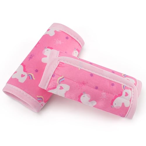 COOLBEBE Car Seat Straps Shoulder Pads for Baby Kids Super Soft Seat Belt Covers for All Car SeatsPushchairStrollerHigh Chair - Image 1