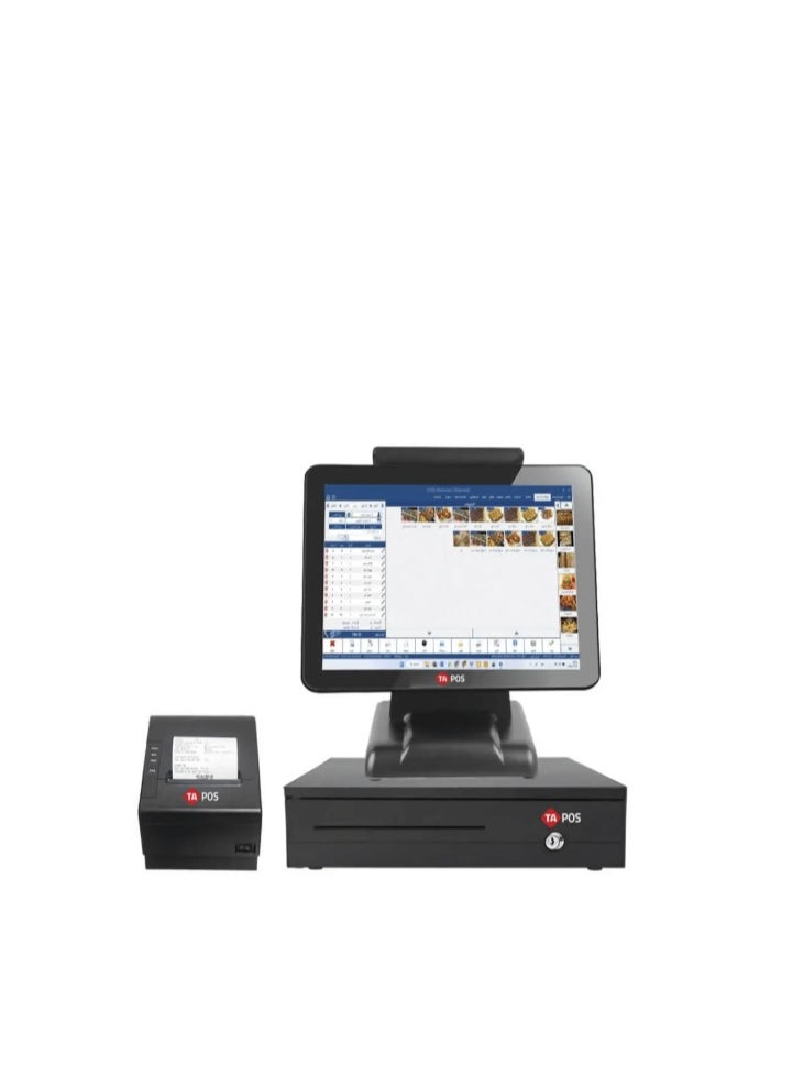 تي إيه بي أو إس - جهاز كاشير i3 بدون برنامج شاشه لمس+ درج + طابعة - Image 1