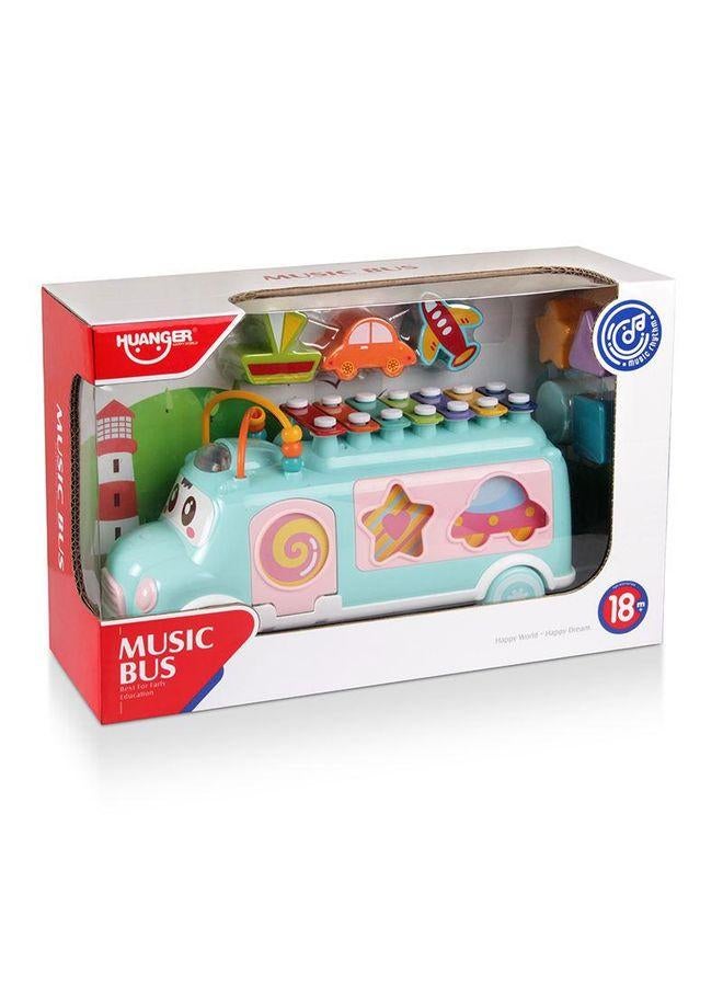 HUANGER Xylophone Musical Bus Set For Children, 9 Pieces