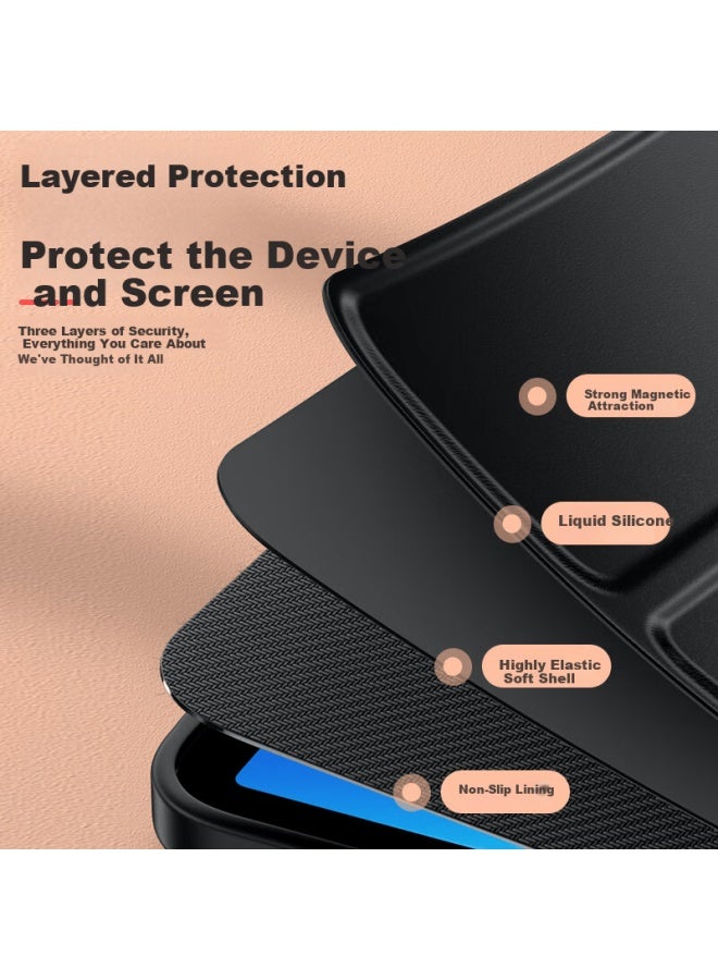Canghua Samsung Tab S11 Ultra 14.6-inch Model Full Coverage Tri-fold Stand Leather Case For Galaxy Tablet - Image 2
