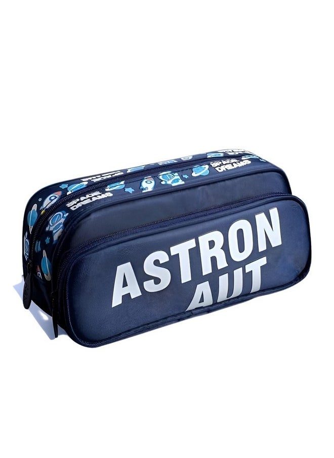 Happy Kids Happy Kids Large Capacity Pencil Pouch (Astronaut) (Blue)  - Image 1