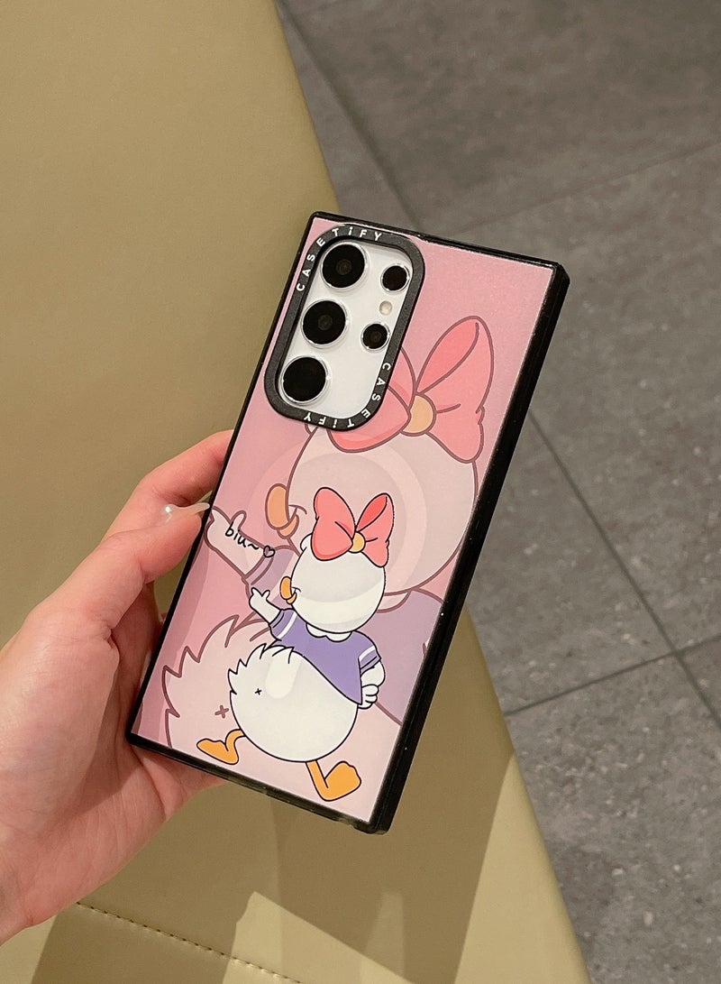 Casetify For Samsung Galaxy S22 Ultra Magnetic Phone Case Daisy Pattern Cover - Image 2