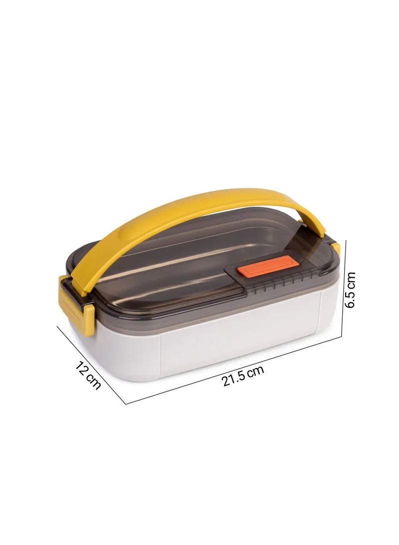 نيسان Japanese-style Leak-proof Stainless Steel Lunch Box 700ml Bento Box Portable Airtight Thermal Food Container for Picnics Office School food storage - with Detachable Silicone Strap