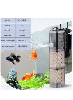 Generic Aquarium Fish Tank Filter 8w Internal Filter Pump for 40-120 Gallon Salt Water/Fresh Water/Coral Tank/Turtle Tank  - Image 3