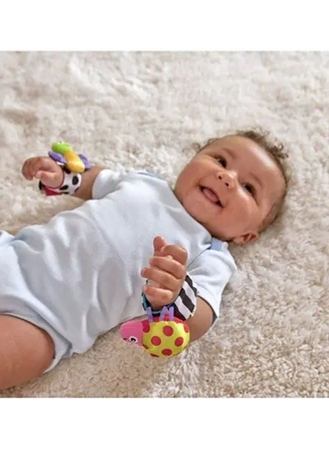 QiaoKai Top-Quality Material 4-Piece Infant Socks And Wrist Rattles Toy Set For Baby Boy Girl Gift - Image 4