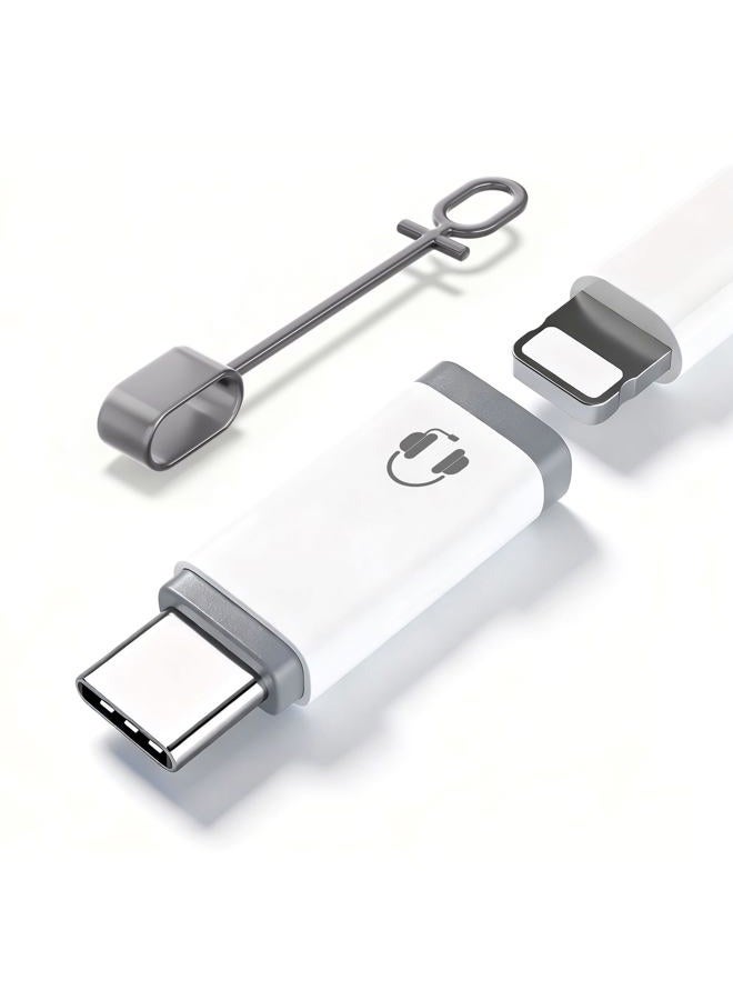 NICE BUDDY Type-C to Lightning Headphone Adapter for iPhone 15/iPad Pro/Air | Audio + Mic Support for Official & Lightning Earphones | No Charging/Data - Image 1