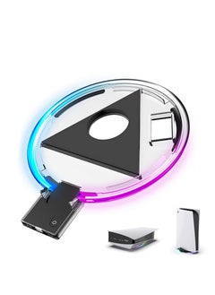 For Playstation 5 PS5 Host Vertical Stand Base LED Atmosphere RGB Luminous With 4 Mode Light Game Console Holder Accessories