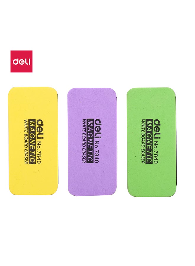 DELI WHITE BOARD ERASER 110×50×30MM ASST. E7840 - Image 1