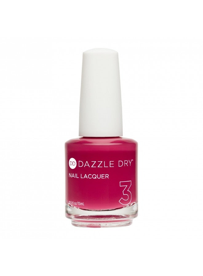 Dazzle Dry Dazzle Dry Nail Lacquer (Step 3) - Raspberry Rush - A Raspberry With Purple Undertones. Full Coverage Cream. (0.5 Fl Oz) - Image 1