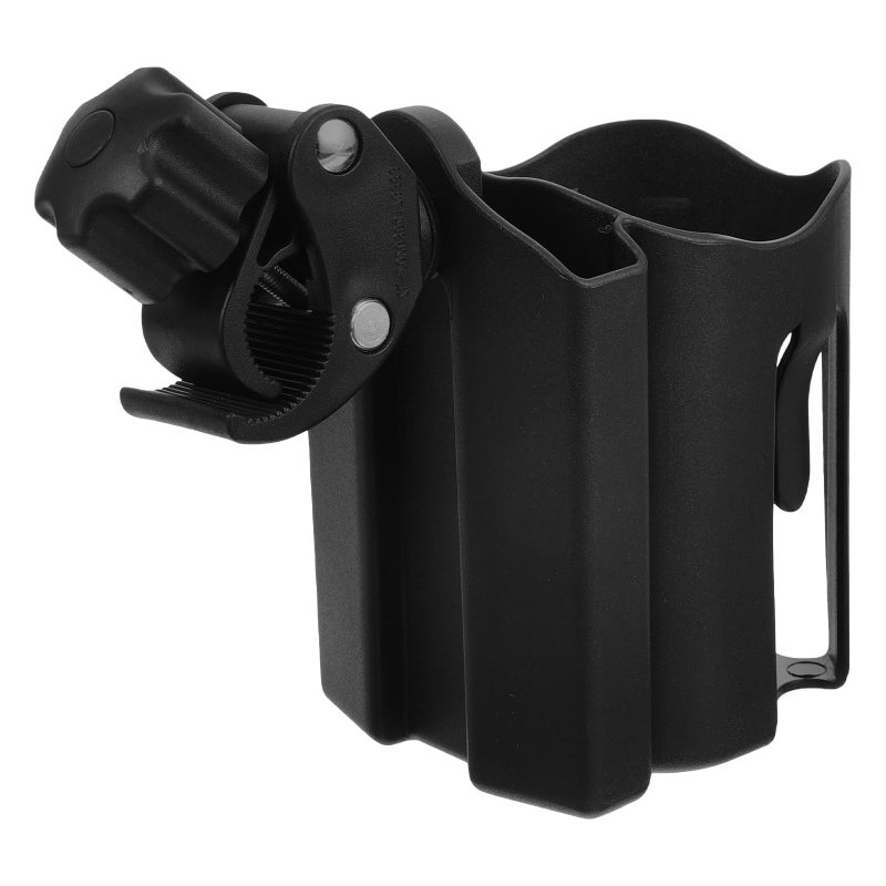 Detachable Wheelchair Cup Holder And Bottle Rack With Phone Stand Black - Image 2
