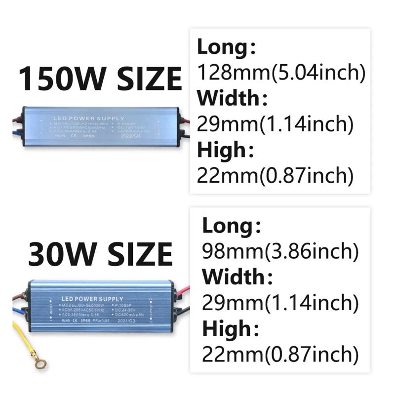 100W 600mA DC120 160V LED Driver Constant Current Power Supply Transformer - Image 5
