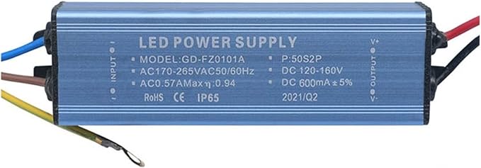 100W 600mA DC120 160V LED Driver Constant Current Power Supply Transformer - Image 1