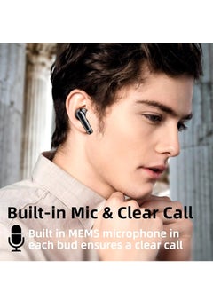 Monster N-Lite 203 AirLinks Wireless Earbuds, Bluetooth 5.3 Headphones with HiFi Stereo, Crystal Clear Call, 30H Playback, Type-C Charging, Touch Control, IPX6 Waterproof in-Ear Earbuds Earphones  - Image 5
