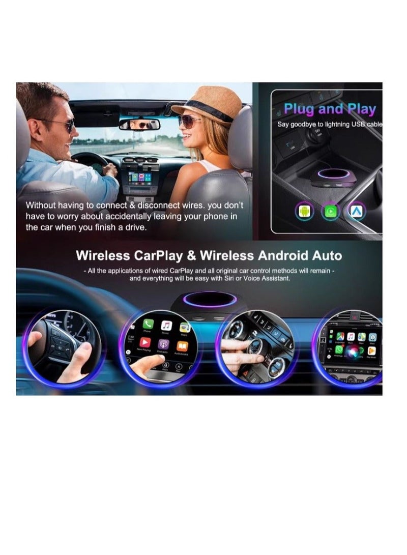 Android 13 Car Play AI Box, 8GB RAM + 128GB Internal Storage Support Wireless Car Play/Wireless Android Auto, Google Play Store, Netflix, YouTube Online, Nano SIM, Memory Card - Image 4