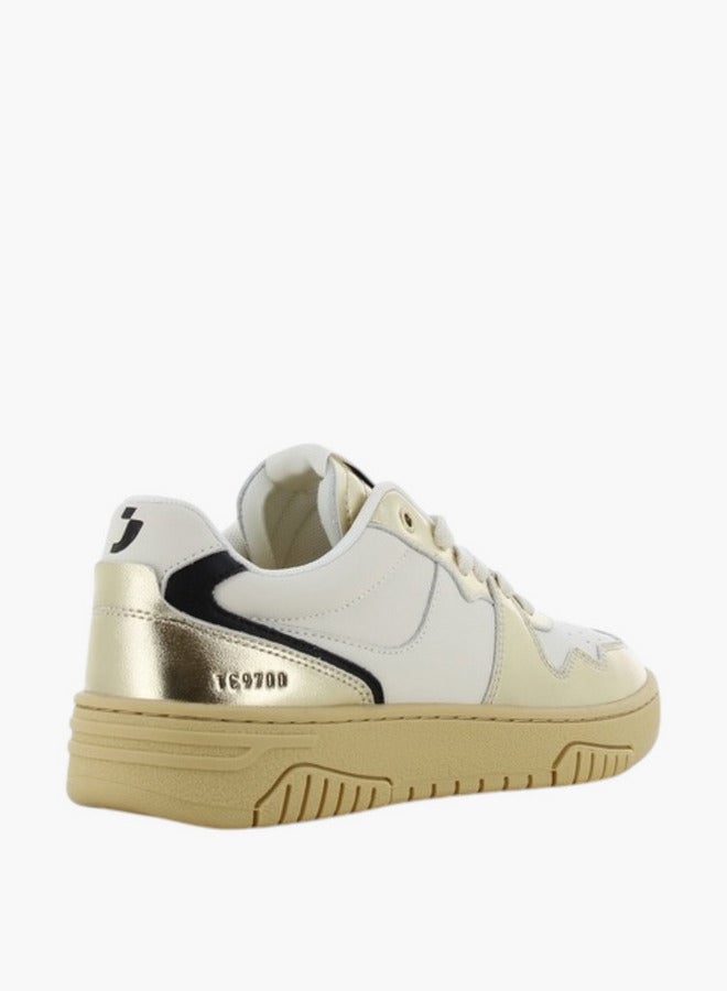 SJ SJ Women's Metallic Lace-Up Closure Sneakers - Image 3