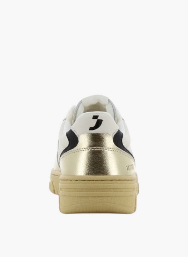 SJ SJ Women's Metallic Lace-Up Closure Sneakers - Image 4